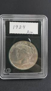 lot 17 image: 1924 Peace Silver Dollar