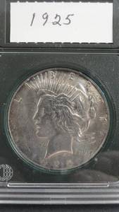 lot 18 image: 1925 Peace Silver Dollar