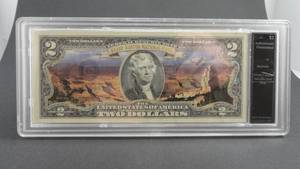lot 33 image: $2 Authenticated Uncirculated Arizona Grand Canyon
