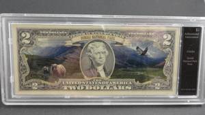 lot 35 image: $2 Authenticated Uncirculated