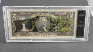 lot 41 image: $2 Authenticated Uncirculated