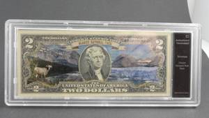 lot 42 image: $2 Authenticated Uncirculated