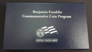 lot 45 image: 2006 Benjamin Franklin Proof Silver Dollar