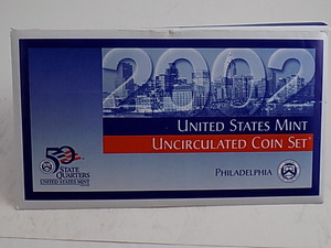 lot 112 image: 2002 US Mint Uncirculated 10 Coin Set Philadelphia