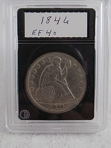 lot 138 image: 1846 Seated Liberty One Dollar