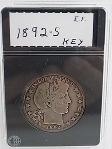 lot 146 image: 1892s Barber Half Dollar