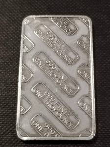 1 TROY OZ. .999 FINE SILVER BAR VINTAGE SILVER BULLET