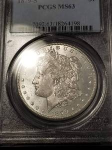 1879-S MORGAN SILVER DOLLAR MS63 PCGS