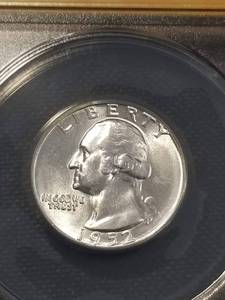 1952 WASHINGTON QUARTER MS63 ANACS