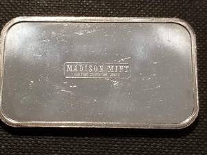 1 TROY OZ. .999 FINE SILVER BAR THE GENERAL LOCOMOTIVE 1972