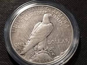 1934-S PEACE SILVER DOLLAR IN AIRTITE