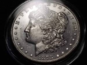 1878-S MORGAN SILVER DOLLAR BU IN AIRTITE