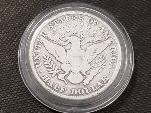 1896 BARBER HALF DOLLAR IN AIRTITE