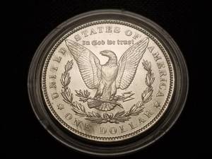 1897 MORGAN SILVER DOLLAR IN AIRTITE HIGH GRADE COIN
