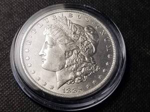 1885-O MORGAN SILVER DOLLAR BU-UNC IN AIRTITE