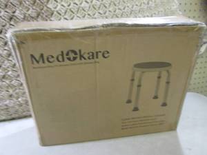 lot 1 image: MedoKare Round Padded Shower Stool ...
