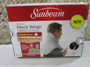 lot 3 image: Sunbeam Renue Neck Wrap Targeted He...
