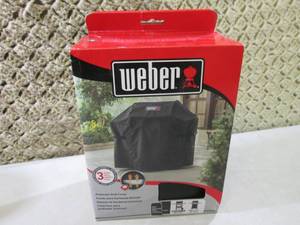 lot 24 image: Weber Premium Grill Cover Fits Spir...