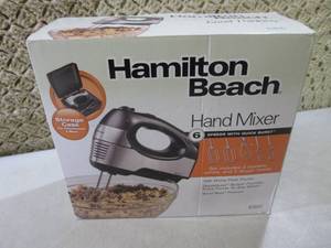 lot 45 image: Hamilton Beach 6-Speed Hand Mixer w...