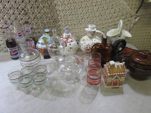 lot 95 image: Assorted Glass Decor Etc  D-1...