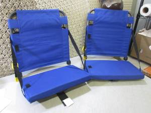 lot 120 image: Pair of Portable Stadium Seats  D-4...