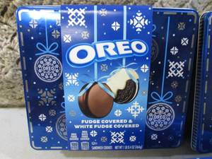lot 152 image: 3 Tins of Oreo Fudge Covered and Wh...