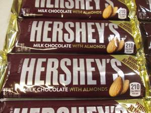 lot 156 image: 12 Hersheys Milk Chocolate with Alm...
