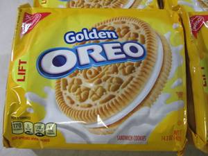 lot 165 image: 9 Packs of Golden Oreo Cookies Best...