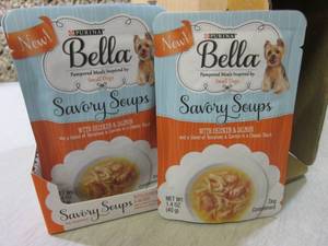 lot 167 image: Box of 16 Purina Bella Savory Soups...