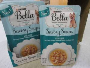 lot 171 image: Box of 16 Purina Bella Savory Soups...