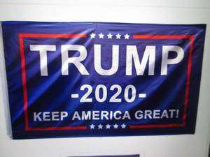 lot 209 image: 3 ft x 5 ft Trump 2020 Keep America...