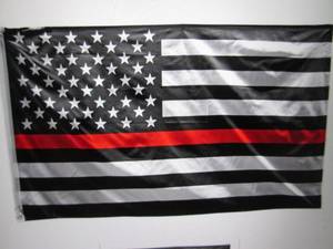 lot 210 image: 3 ft x 5 ft Red Line US Flag (Firef...