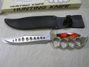 lot 213 image: 13 Scorpion Handle Knuckle Knife w...