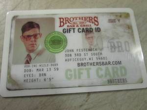 lot 232 image: Brothers Bar & Grill $25 Gift Card ...