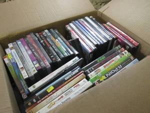 lot 246 image: Box Full of DVDs  D-1...