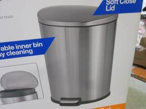 lot 254 image: HDK 13 Gallon Stainless Steel Step-...