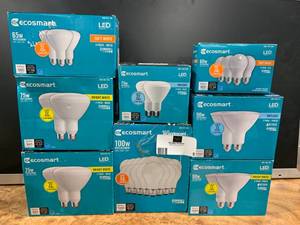 lot 5 image: Lot of EcoSmart Light Bulbs