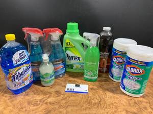 lot 19 image: MIXED Lot of 10 Cleaning, Soap & Laundry Products