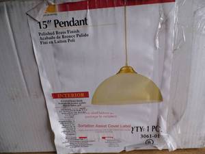 Brass Pendant Light