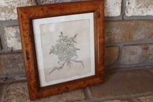 lot 15 image: Set of Four (4) Vintage Framed Botanical Art Prints - Mary Hughes - American Artist
