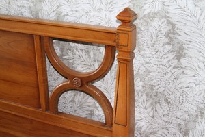 lot 41 image: Vintage Traditional Double  Queen () Bed Headboard Head Board & Bed Frame