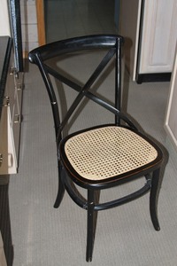 lot 44 image: Cross Back Chair with Cane Seat - Very Good Condition