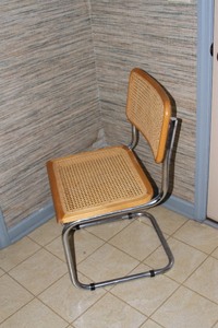 lot 45 image: Vintage Mid Century Modern Mid Mod Retro Cane Style Chair