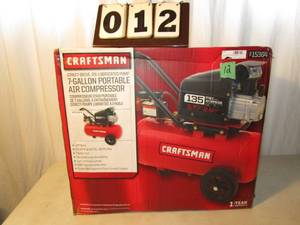 lot 12 image: Craftsman 7 Gallon Air Compressor