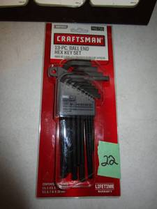 lot 22 image: Craftsman Hex Key Set - Metric