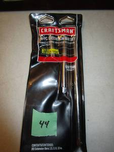 lot 44 image: Craftsman 4 pc Extension Bar Set