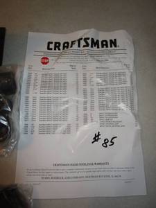 lot 85 image: Craftsman 55 pc Socket Set