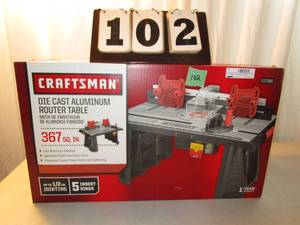 lot 102 image: Craftsman Router Table