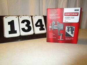 lot 134 image: Craftsman 3 Hobby Vise