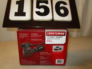 lot 156 image: Craftsman 14 Sheet Sander